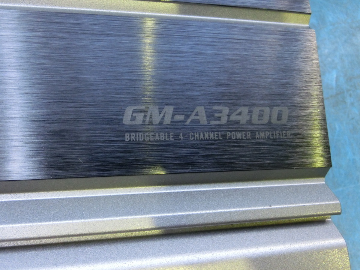 中古 カロッツェリア GM-A3400 4ch パワーアンプ GM-A3400