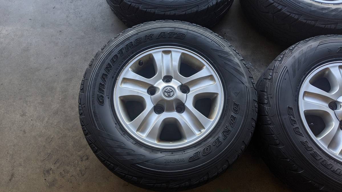 TOYOTA 純正 ランクル100 中期 17インチ アルミホイール DUNLOP GRAND