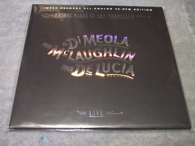 【大得価，品質保証】 3000枚限定 Al Di Meola/John McLaughlin/Paco De Lucia FRIDAY NIGHT IN SAN FRANCISCO 2LP/180g/45rpm/IMPEX(ジャズ一般)｜売買されたオークション情報、yahooの商品情報をアーカイブ公開 - オークファン ジャズ一般