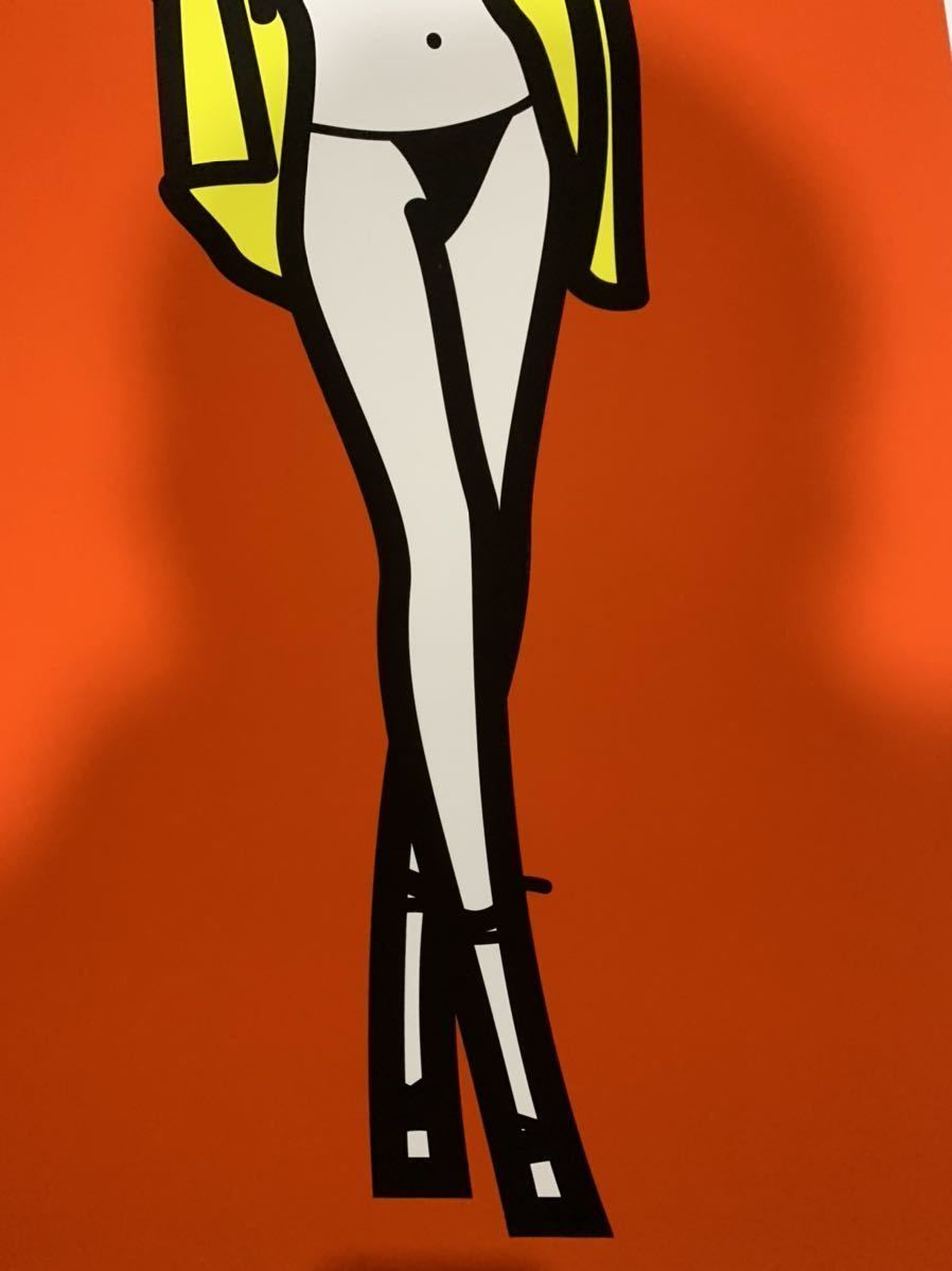 Julian opie ジュリアン オピー シルクスクリーン coa付 Woman taking
