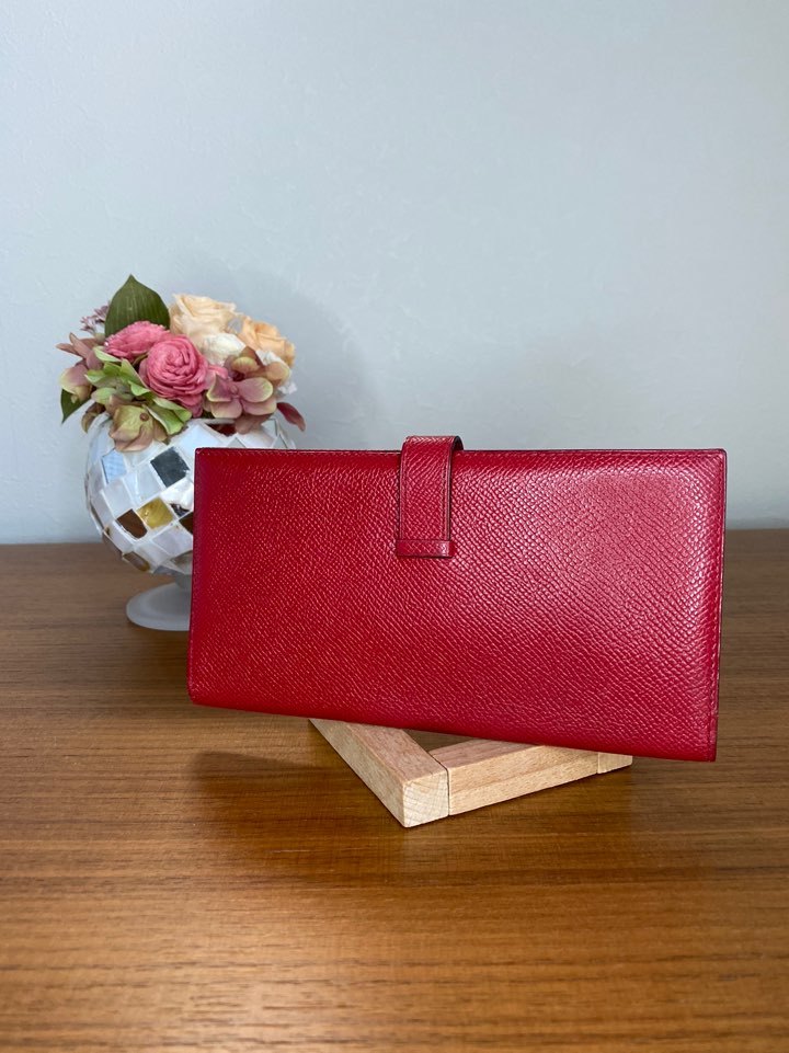 1円スタート！ 極美品 HERMES エルメス ベアンクラシック レッド 刻印