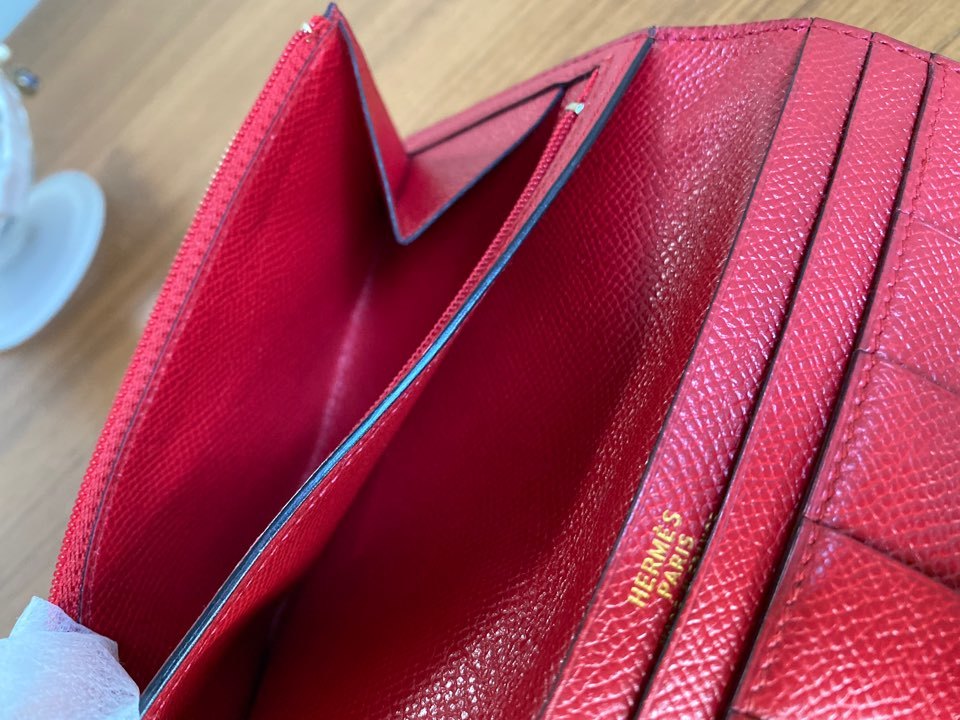 1円スタート！ 極美品 HERMES エルメス ベアンクラシック レッド 刻印□T？