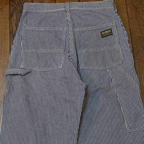 80s USA製 OSHKOSH B'GOSH ヒッコリー ペインターパンツ 28×34