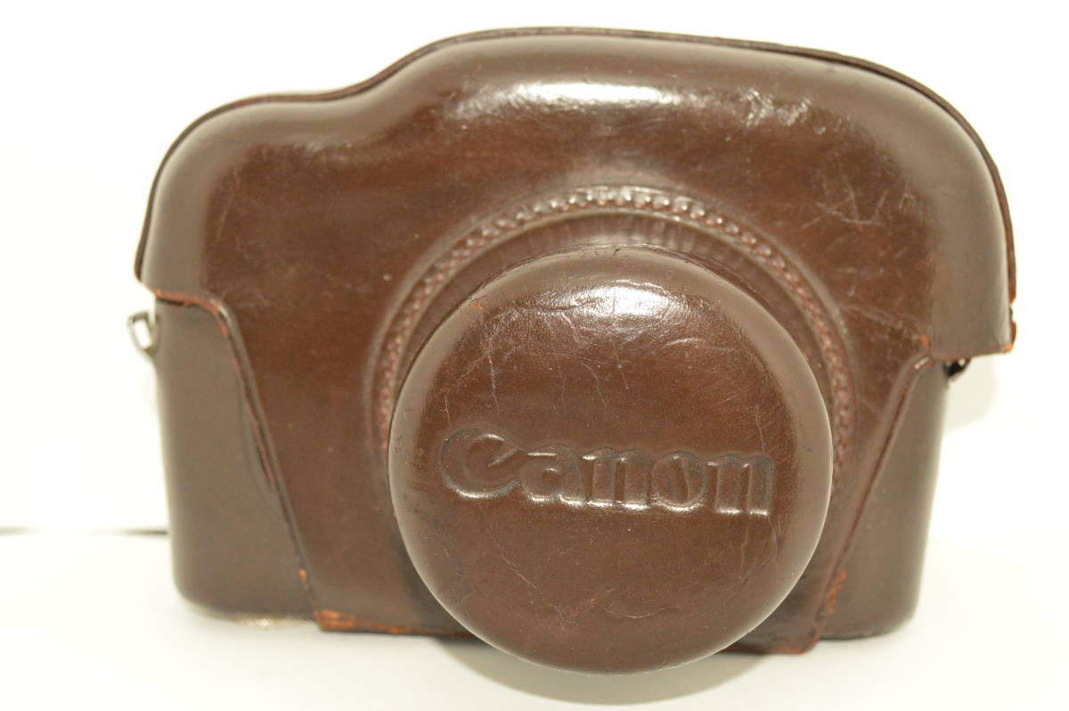 美品 キャノン Canon P レンジファインダー フィルムカメラ 革ケース付き