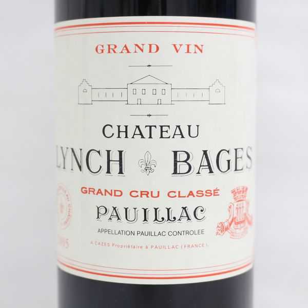 【安い，定番】 ☆CHATEAU LYNCH BAGES（シャトー ランシュ バージュ）2005 13％ 750ml ※ラベル破れ S20K120012
