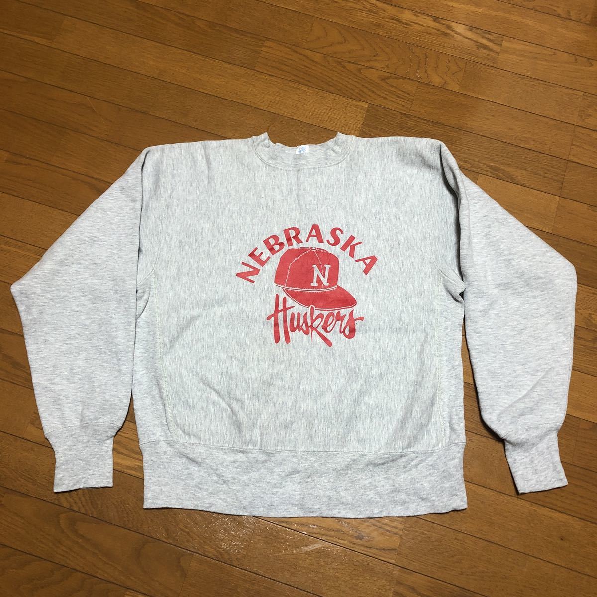 美品 80s ビンテージ チャンピオン リバースウィーブ クルースウェット L トリコ 目無し