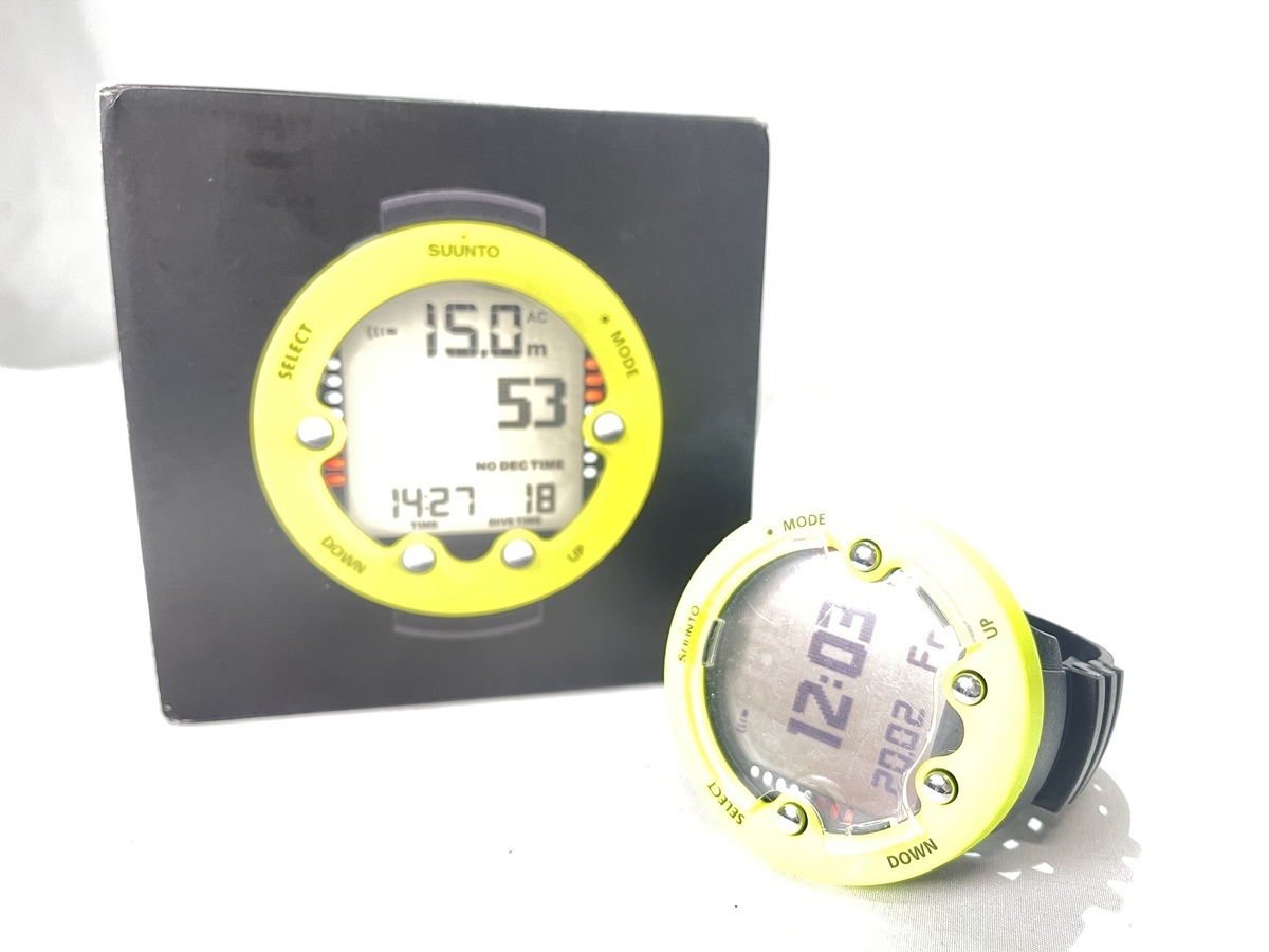 【中古】SUUNTO スント ダイブコンピューター ZOOP ライム