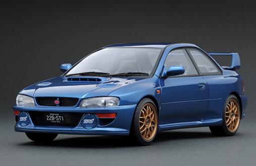 ★新品未開封 イグニッションモデル 1/18 SUBARU Impreza 22B-STi Version (GC8改) Blue IG1634★