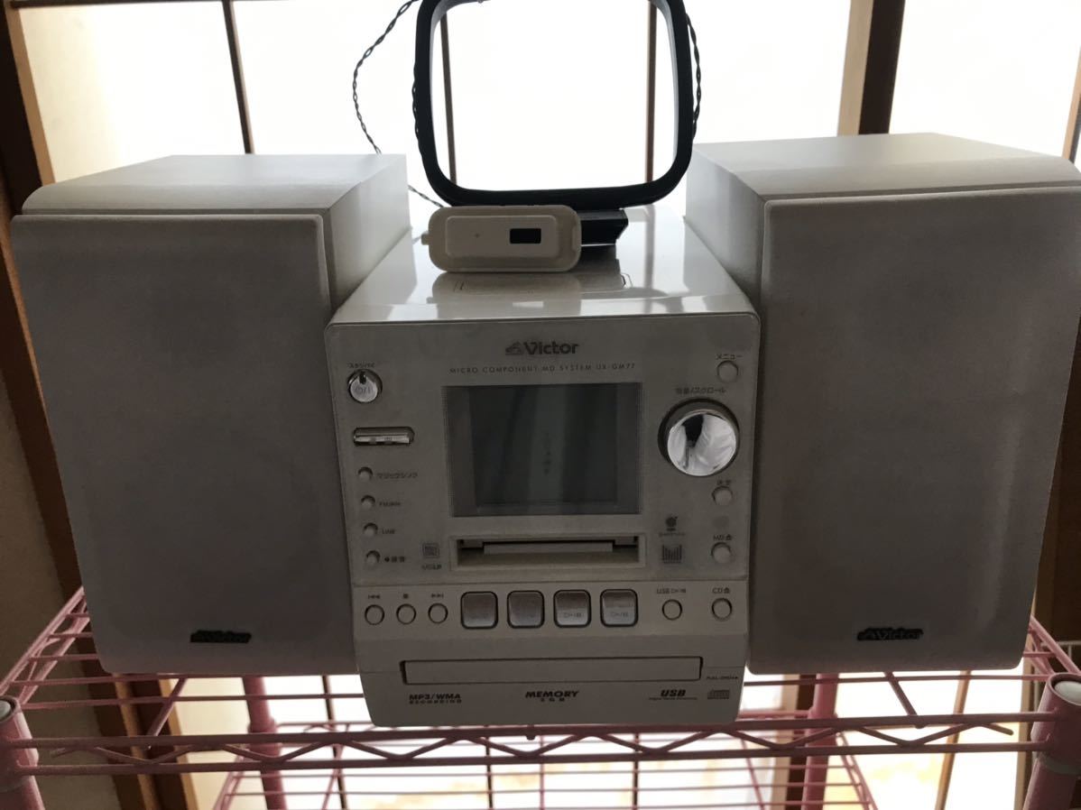 ☆ビクター Victor CA-UXGM77-B UX-GM77 2GBメモリー内蔵CD・MD