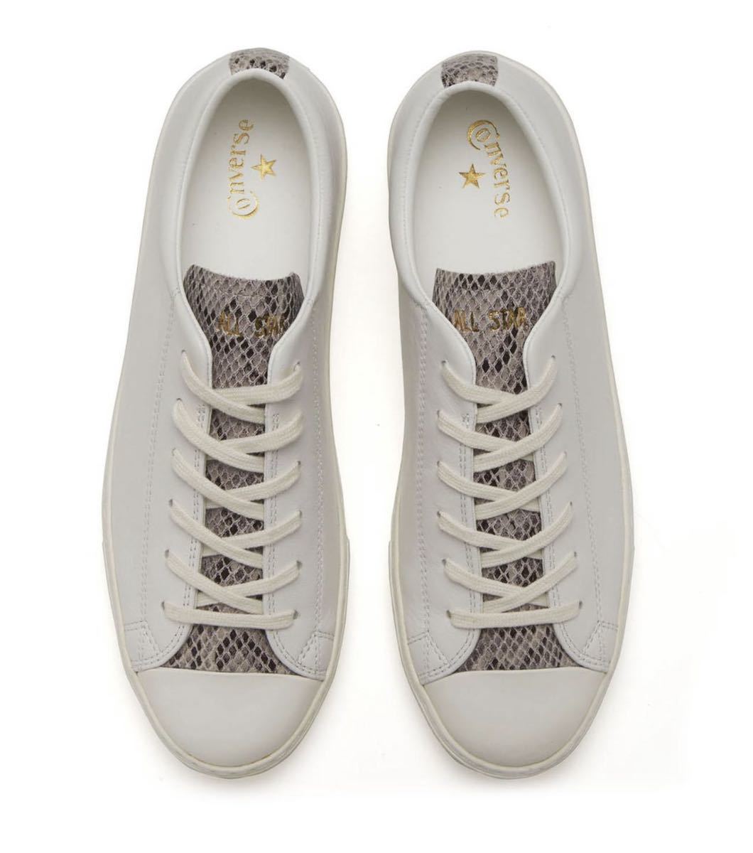 28cm 正規品 CONVERSE レザーオールスター コンバース メンズ 白