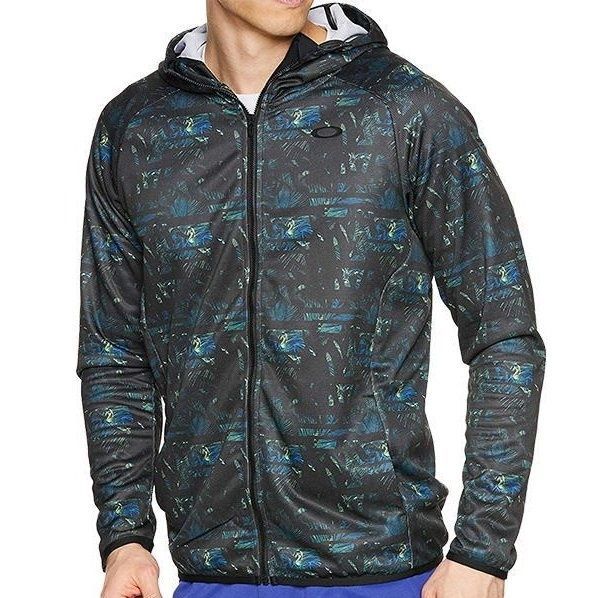 【安い】 オークリー OAKLEY メンズ 吸汗速乾 UVカット 再帰反射 総柄 ジャージ パーカー ジャケット 黒 L 434198JP-02E-JL 一 二 弐 QWER(ジャージ)｜売買されたオークション情報、yahooの商品情報をアーカイブ ジャージ