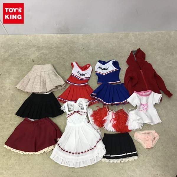 1円~ ドール用アウトフィット プリーツスカート、チアガール、パーカー 等