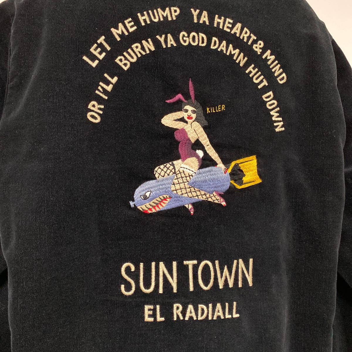 美品 名作 12 aw RADIALL 女 爆弾 スーベニア ジャケット 38 中綿 入り