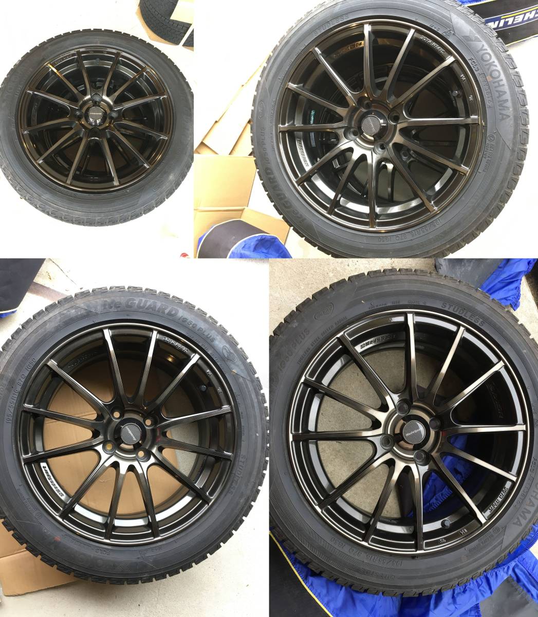 中古】WedsSport SA-15R 16インチ6.5J インセット38 タイヤ ice GUARD5