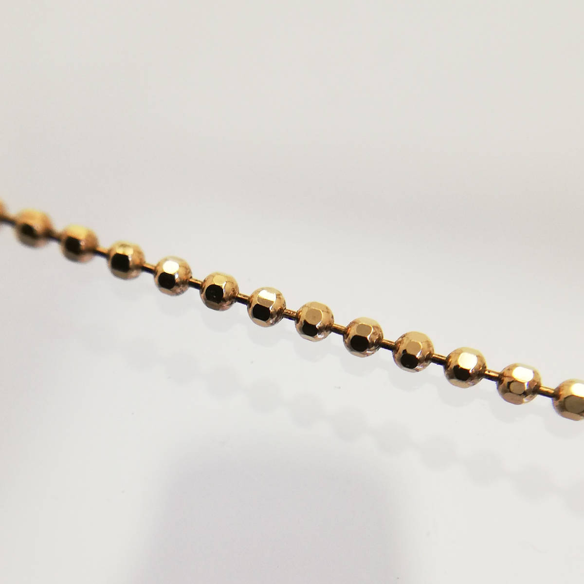 K18 金 イエローゴールド ネックレス チェーン 40cm 1.7g レディース アクセサリー 18金 ネックレス 40cm 幅0.65mm だけ 1.0mm