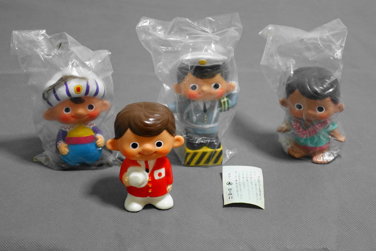 富士銀行 ボクちゃん 東京オリンピック ソフビ貯金箱 「富士銀行 Yahoo 