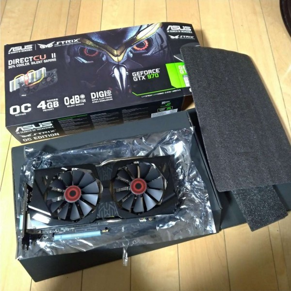 ☆まとめ落札歓迎☆ 動作確認済み 美品 ASUS STRIX-GTX970-DC2OC-4GD5