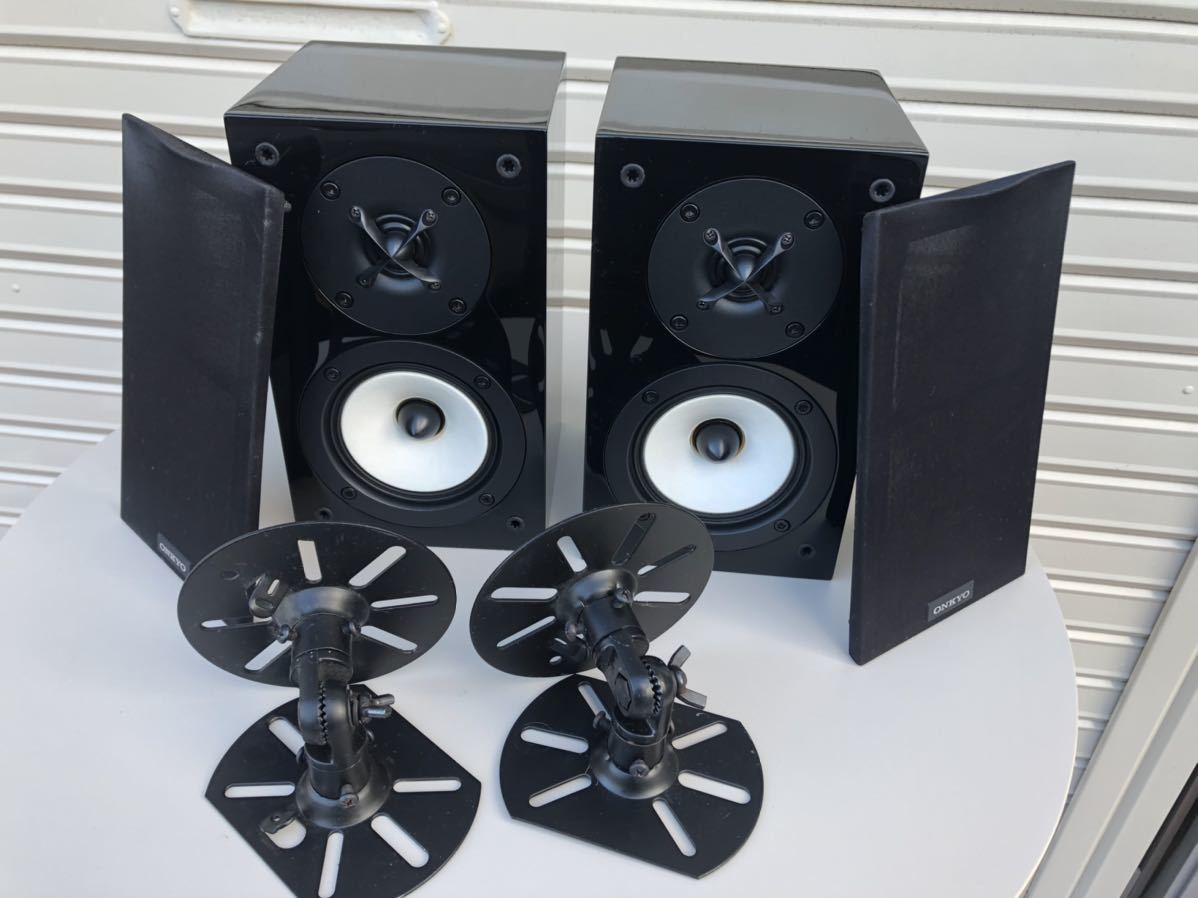 美品 ONKYO オンキョー D-309M スピーカー ペア ブラック オーディオ