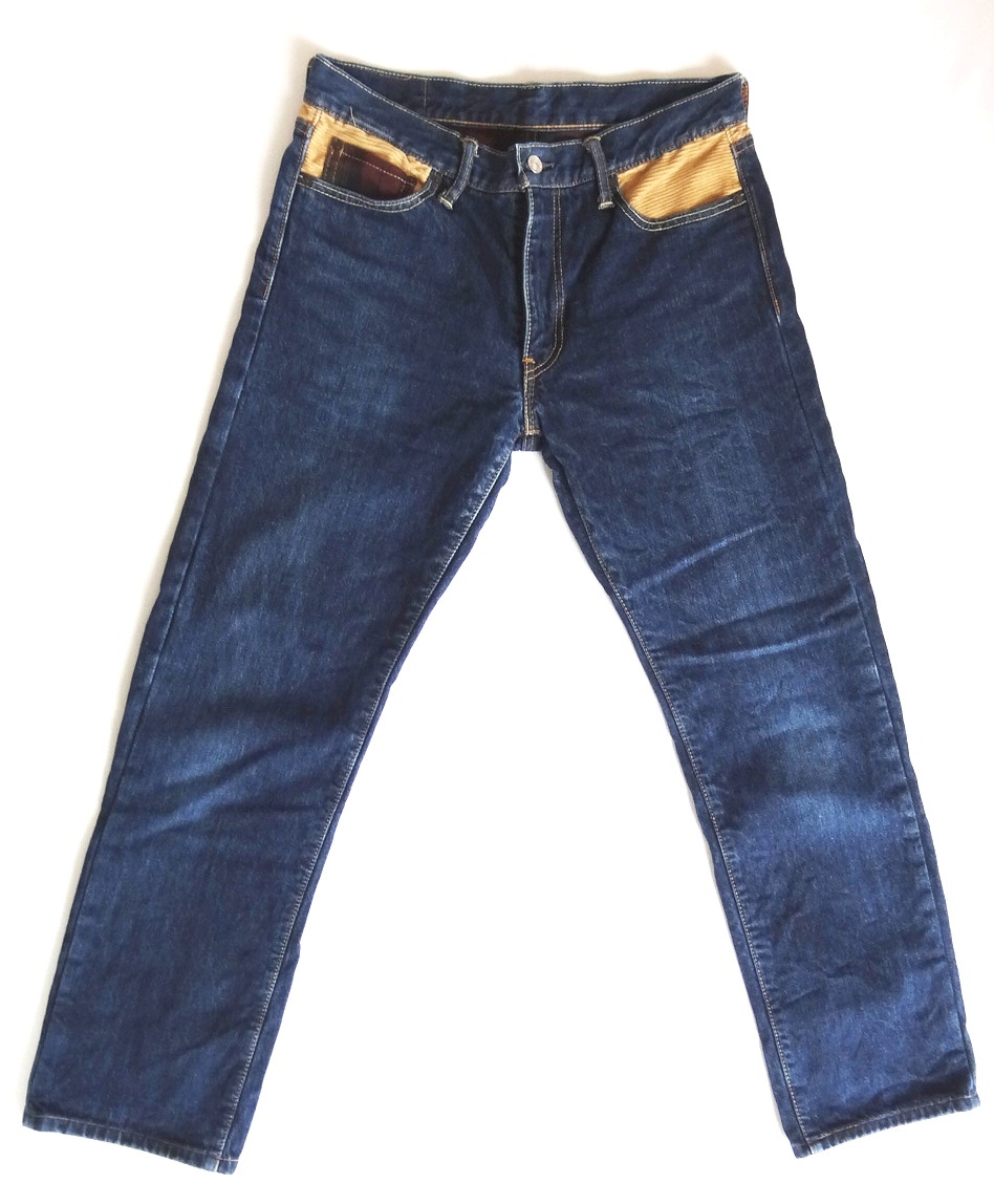 【即決】LEVI’Sリーバイス504▼裏地ウール付きデニム▼濃紺▼32インチ▼ウエスト約80cm
