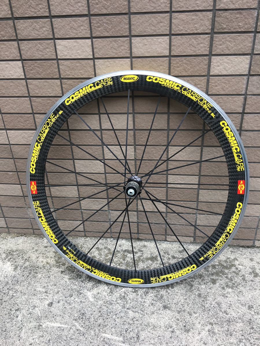 最安値 MAVIC COSMIC CARBONE SL クリンチャー 700C シマノ11S リアホイールのみ(27インチ、700C)｜売買されたオークション情報、yahooの商品情報をアーカイブ公開 - オークファン ホイール（完組、手組）