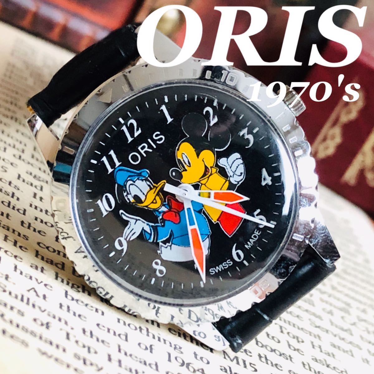 □カワイイ！ミッキーマウス/オリス/ORIS/手巻きメンズ腕時計 