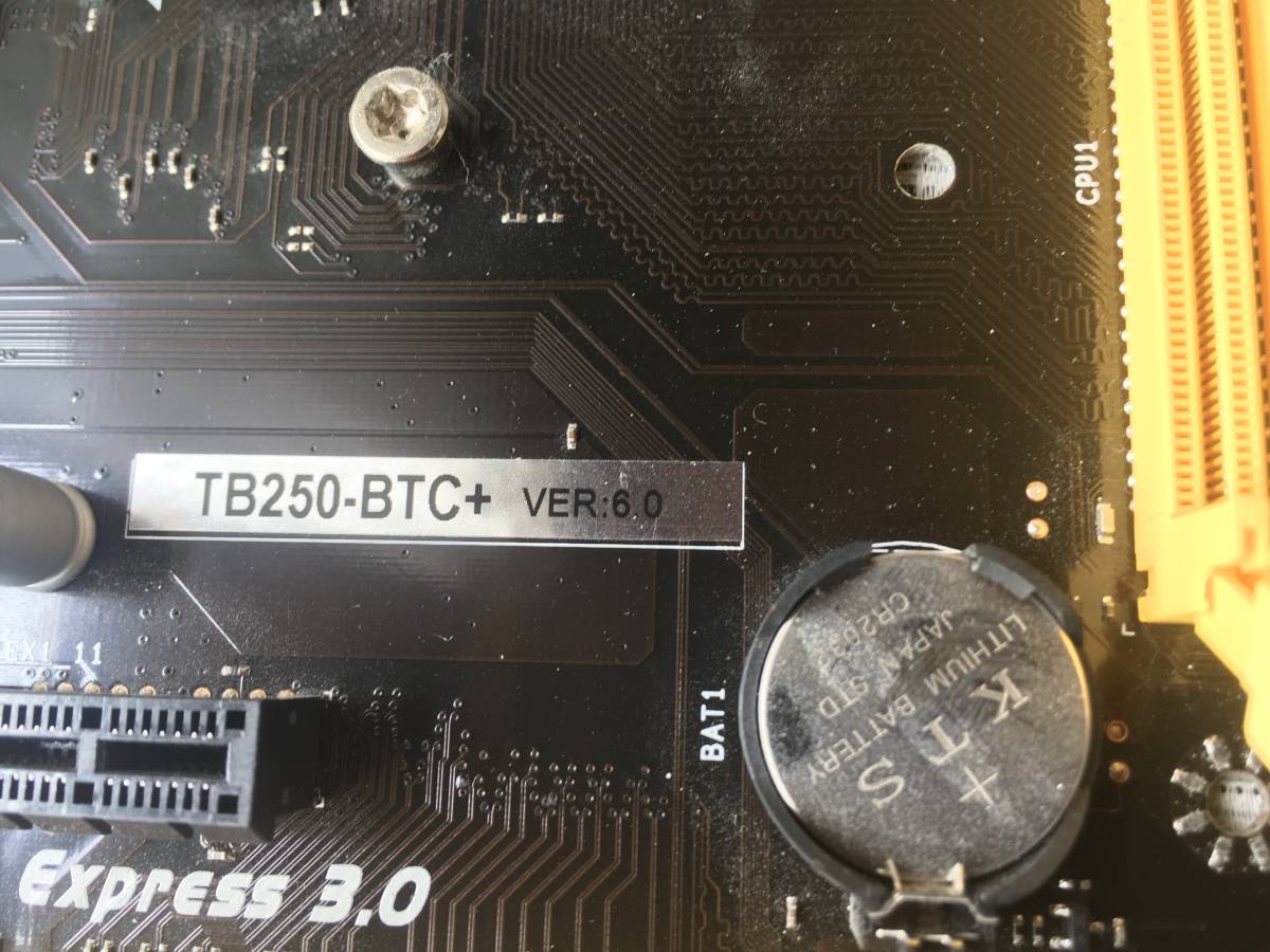 マインイング用 マザーボード BIOSTAR TB250-BTC+