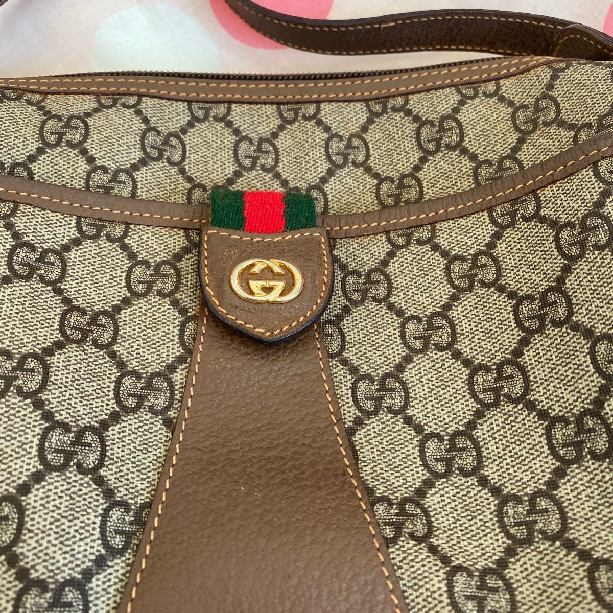 売切り★送料無料美品オールドグッチ ショルダーバッグ