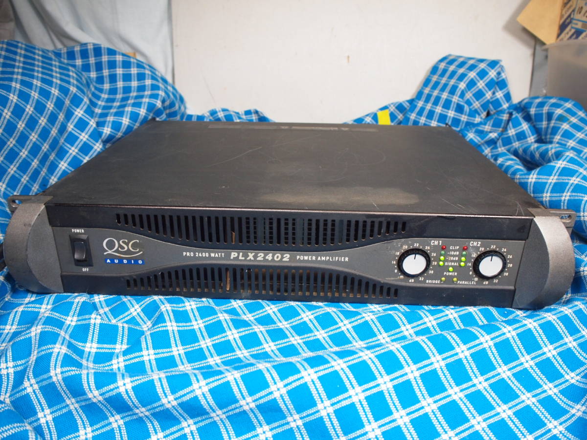 QSC スイッチング電源軽量パワーアンプ PLX2402 完動品【3ヶ月保証