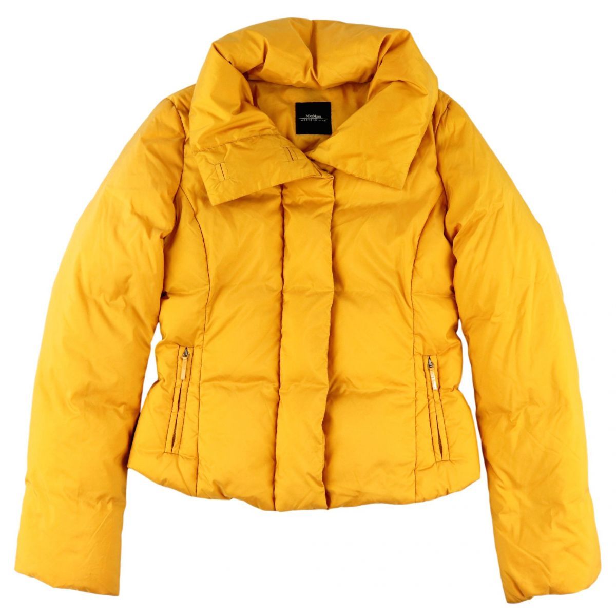Max Mara イエローダウンジャケット サイズ40 ウィークエンドマックスマーラ ダウンジャケット レディース 黄色 40