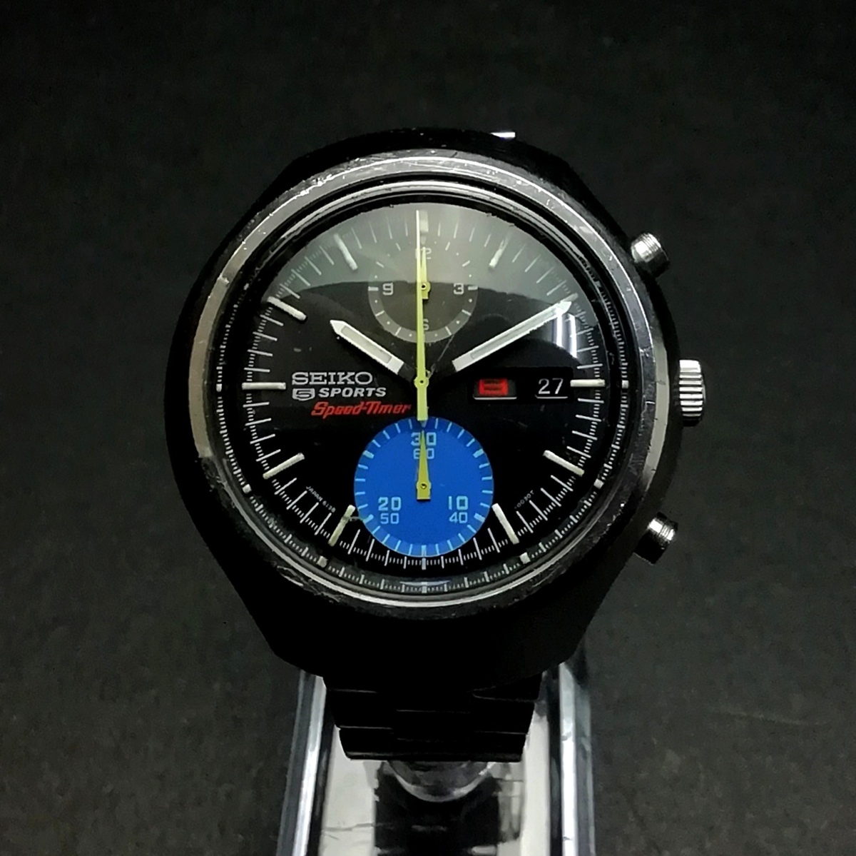 0 SEIKO SPORTS ペプシ 自動巻きクロノグラフ オーバーホール済 OH済 