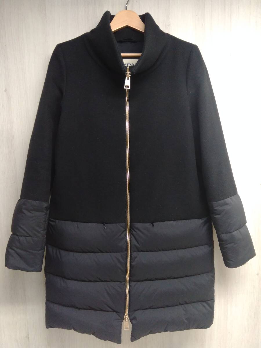 HERNO WOOL COMBI DOWN ヘルノ ウールコンビダウンコート ジャケット 