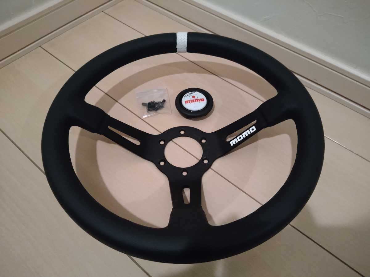 【美品】MOMO Full Speed ディープコーン32.8φ ホワイト MOMO(モモ) FULL SPEED 32.8Φ ディープコーン ホワイトトップ MOMO