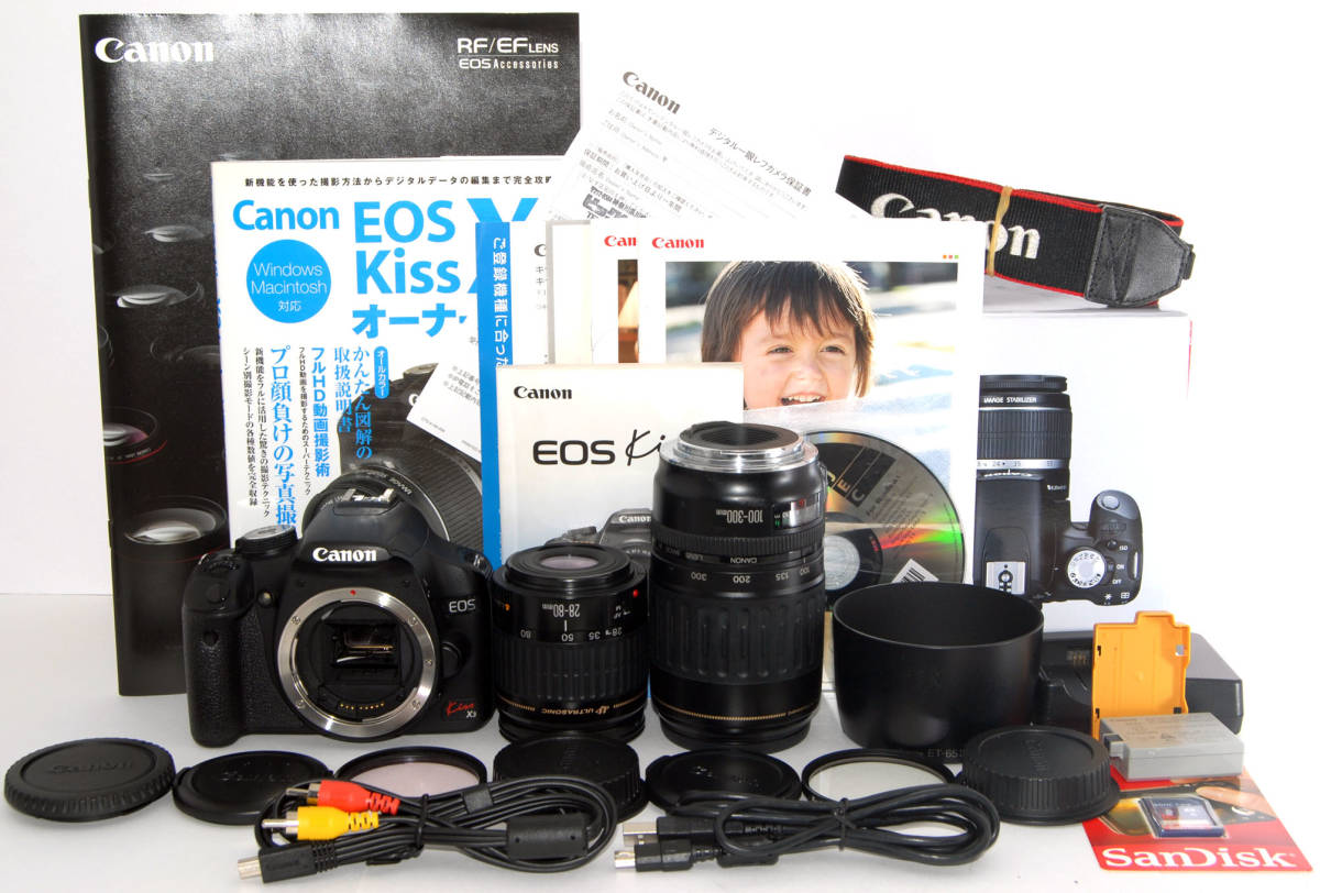 Canon EOS kiss x3 初心者セット canon eos kiss x3 ダブルレンズ