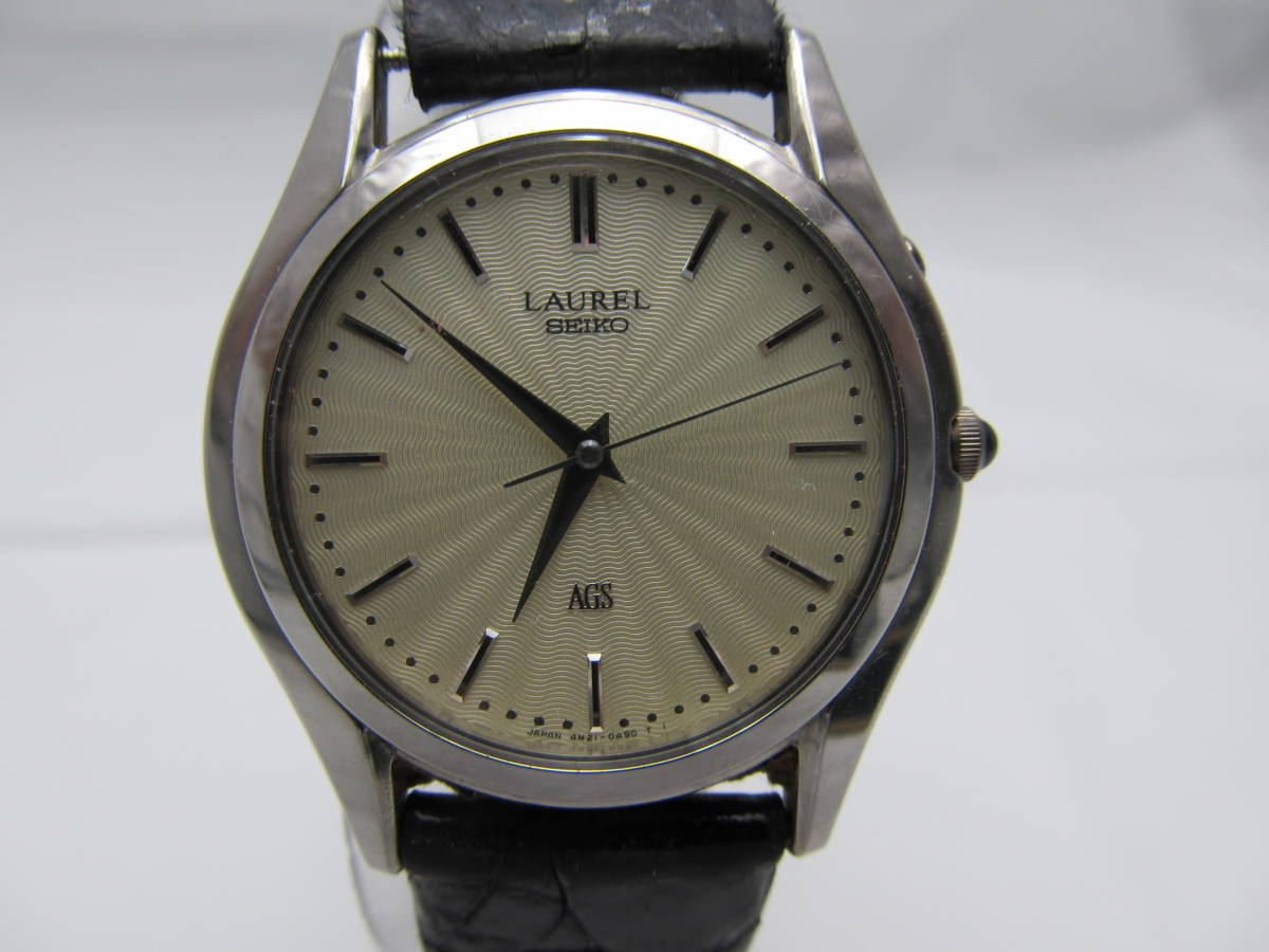 D4a壱○【ジャンク品】SEIKO セイコー LAUREL ローレル 4M21-0A60 