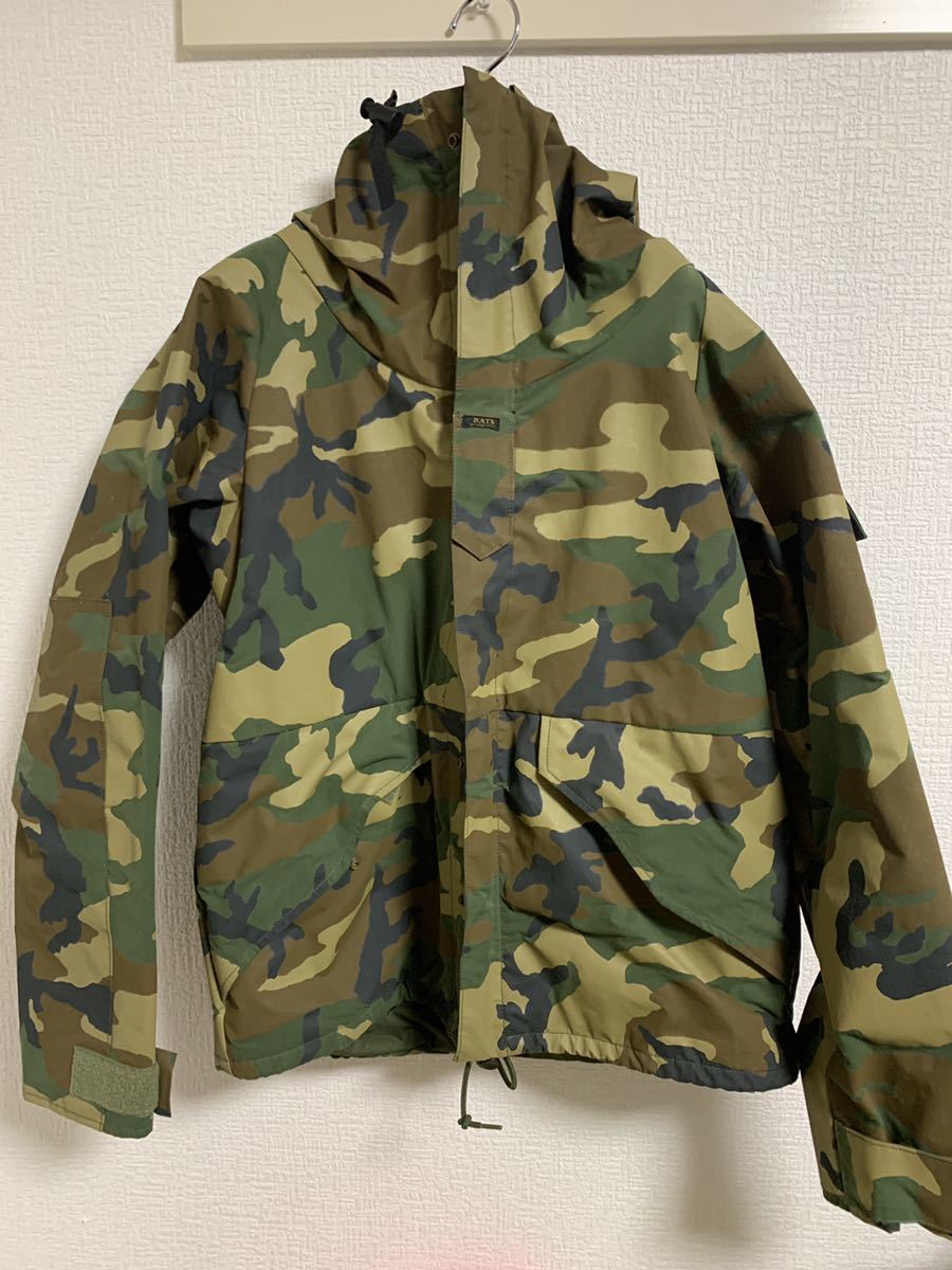 RATS MILITARY 16AW PARKA 定価7万 HOOD 迷彩 L PUFF parka hem long 