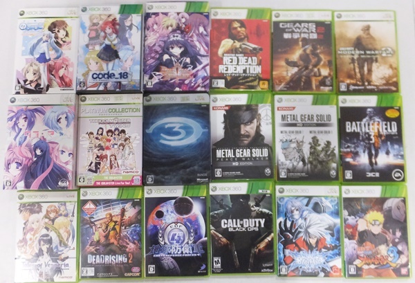  XBOX エックスボックスソフト 18本まとめ 限定版含む/code_18 タユタマ ヘイロー3 メタギア 地球防衛軍4 テイルズオブヴェスペリア 他(その他)｜売買されたオークション情報、yahooの商品情報を Xbox360ソフト