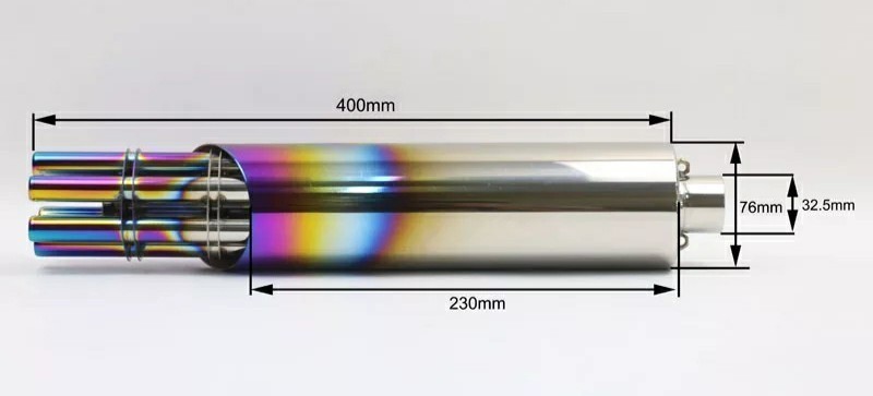 ☆全国一律 送料3000円☆ガトリングマフラー 【ステンレス】32.5mm