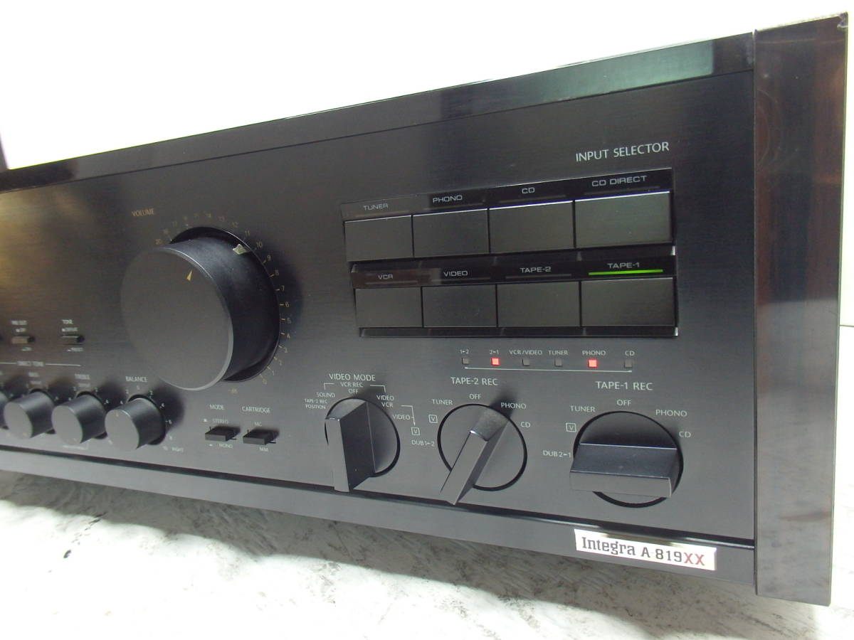 ONKYO Integra A-819XX - フォノ、CD、チューナーなどで音出ました