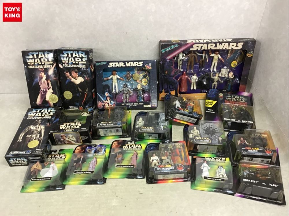 1円～ 同梱不可 ジャンク スターウォーズ ダースベイダー、ヨーダー、スノートルーパー with T-P キャノン 他 フィギュア_1