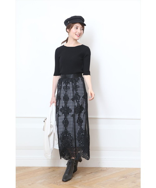 雑誌掲載 今季 Apuweiser-riche アプワイザーリッシェ バックシャン  