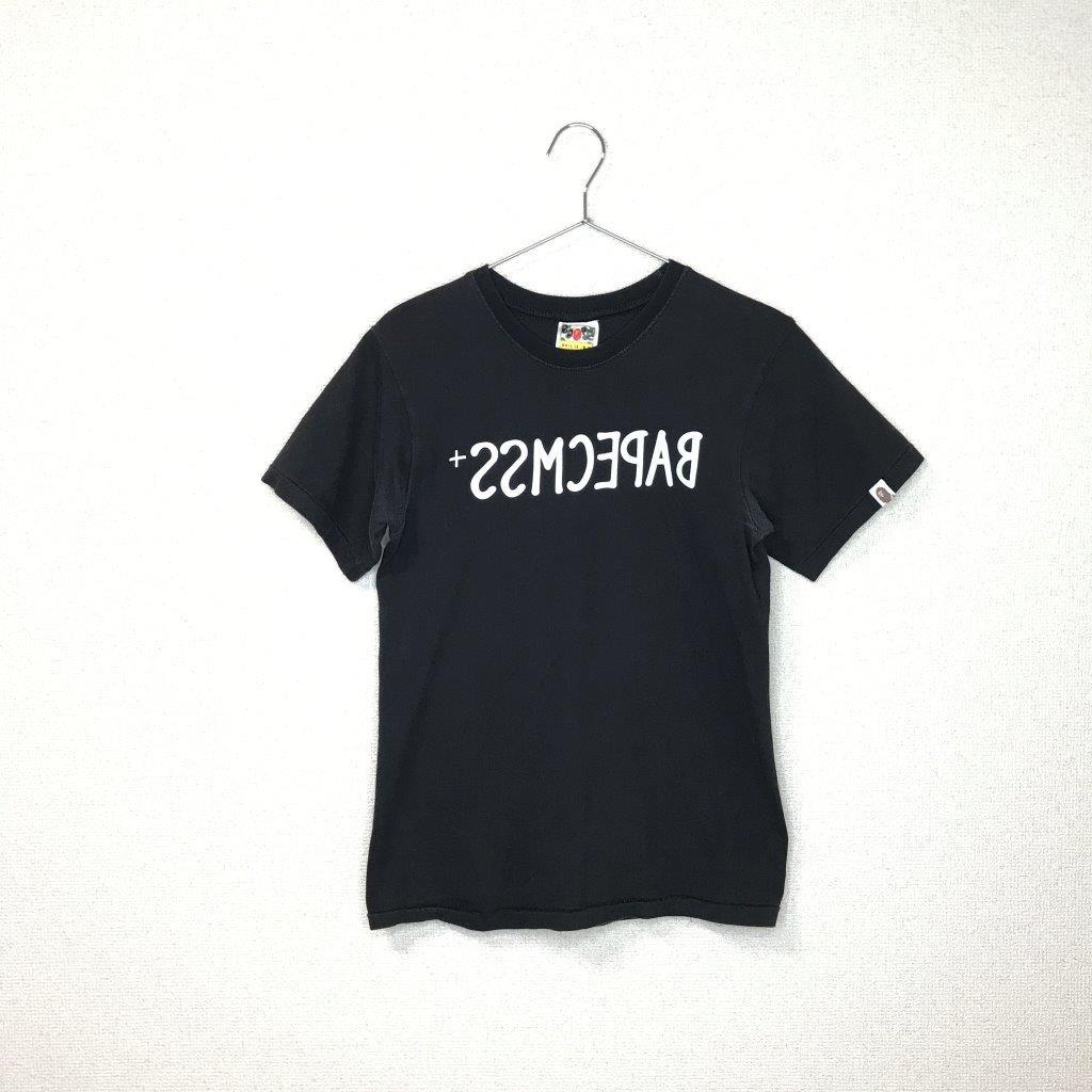  common sense&times;BAPE コモンセンス エイプ 半袖 ロゴ プリント Ｔシャツ 黒 ブラック size M 管:B:05(Mサイズ)｜売買されたオークション情報、yahooの商品情報をアーカイブ公開 - オークファン 男性用