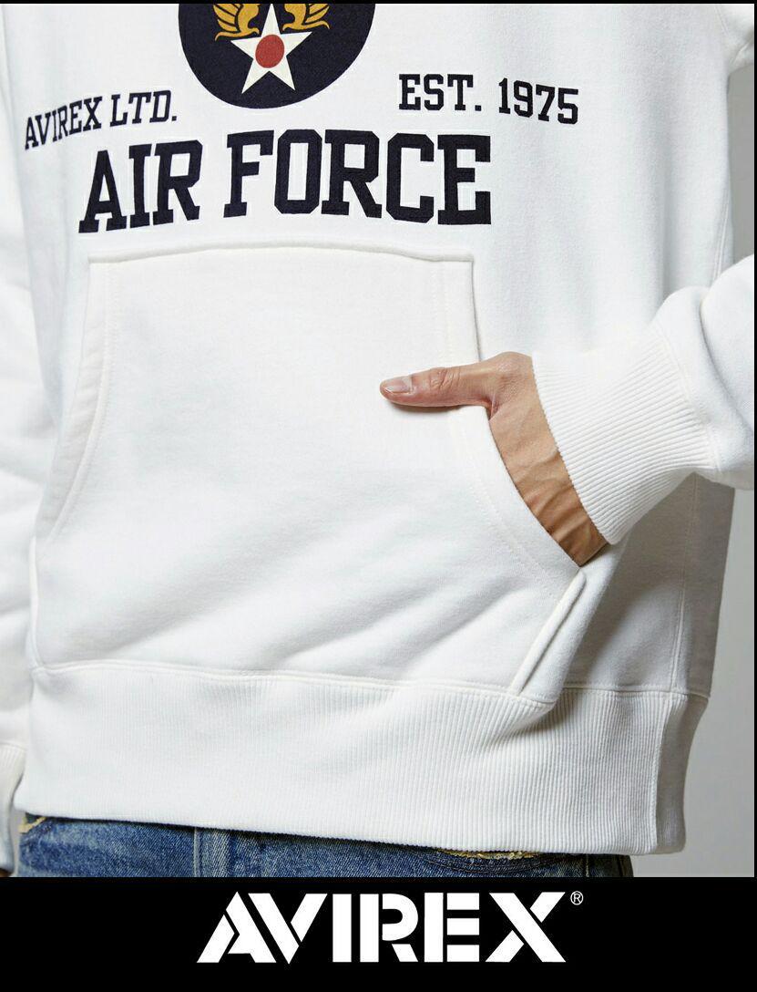 新品□AVIREXアヴィレックス□US-ARMYエアホースホワイトパーカーM 