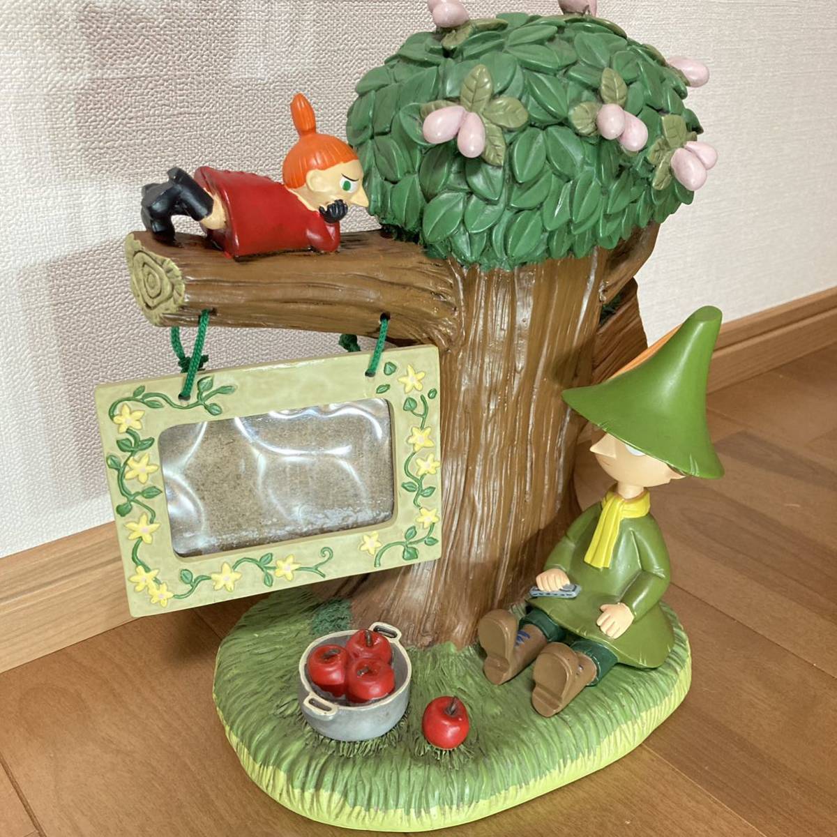 ★加藤工芸★スナフキンとミー◆ムーミン◆靴ベラ入れ◆フォトフレーム◆置物◆陶器製◇傘立て☆激レア品☆絶版品写真立て