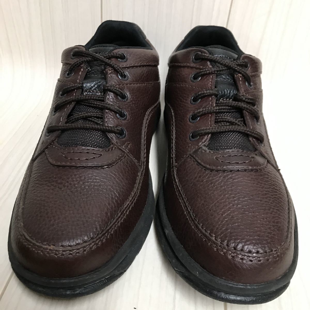 美品 ROCKPORT ロックポート ウォーキングシューズ 27cm 靴 ブラウン 