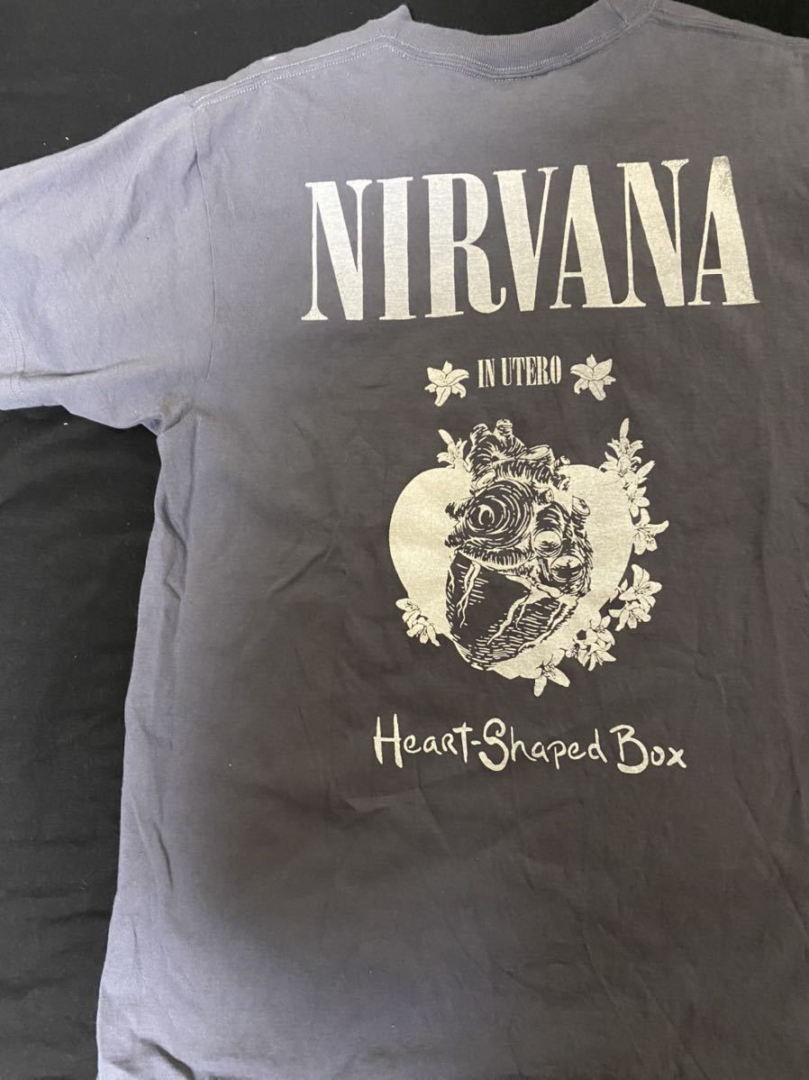 Nirvana カートコバーン ハートシャエイプドボックス ニルヴァーナ Kurt Cobain ニルバーナ Tシャツ Sonic Youth Soundgarden Rare Tシャツ 売買されたオークション情報 Yahooの商品情報をアーカイブ公開 オークファン Aucfan Com