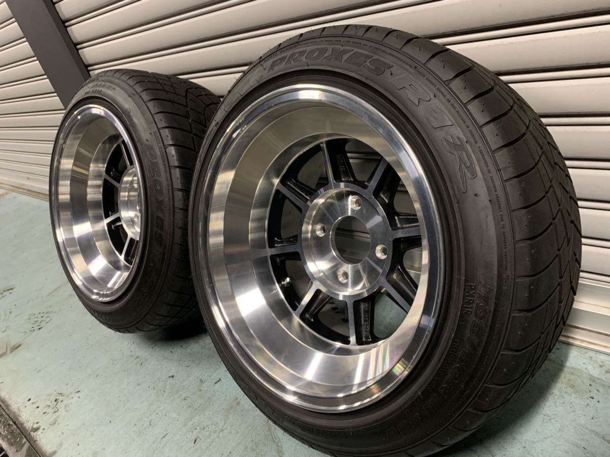 HAYASI ハヤシレーシング 15インチ 4H-114.3 8J 9J 旧車 深リム の入札