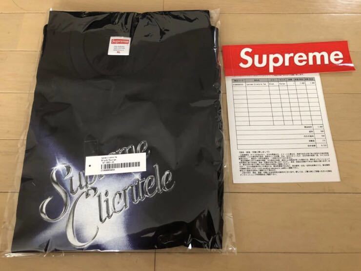 サイズ XL Supreme Clientele Tee Black シュプリーム　21SS Tシャツ　黒　ボックス　ロゴ　XLarge