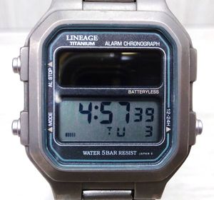 未使用　CASIO リニエージ チタン　LINEAGE　LIN-155 LIN-155のYahoo!オークション(旧ヤフオク!)の相場・価格を見る｜Yahoo