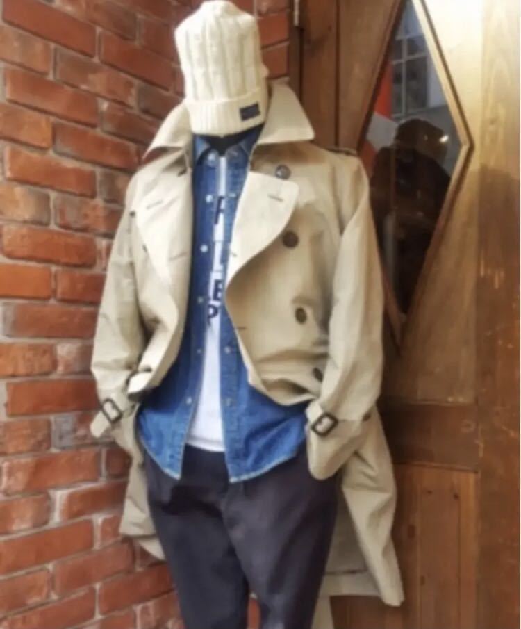 フラットヘッド 春秋に最適 トレンチコート THE FLAT HEAD ザフラット