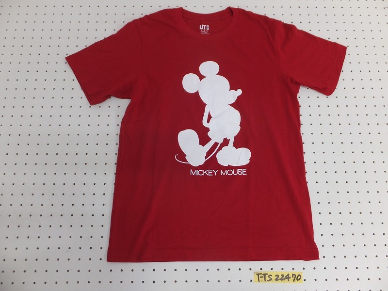 送料280円 Ut Uniqlo ユニクロ Disney ディズニー メンズ ミッキーシルエットプリント 半袖tシャツ M 赤白 半袖tシャツ 売買されたオークション情報 Yahooの商品情報をアーカイブ公開 オークファン Aucfan Com